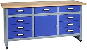 Küpper Werkbank 12877 (170 cm, Buche, 6 Schubladen)
