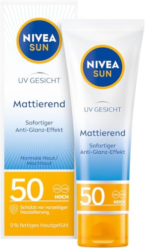 NIVEA SUN UV Gesicht Mattierender Sonnenschutz LSF 50 (50 ml)