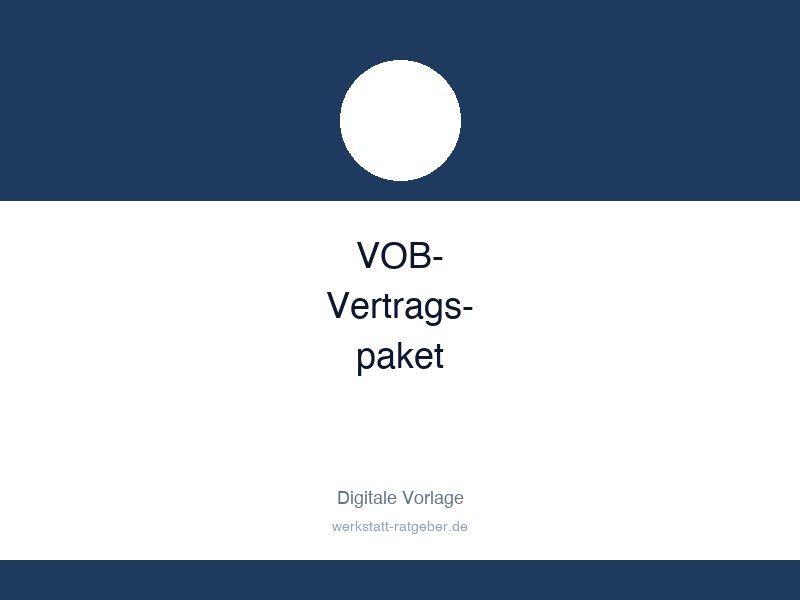 VOB-Vertragspaket für Handwerker
